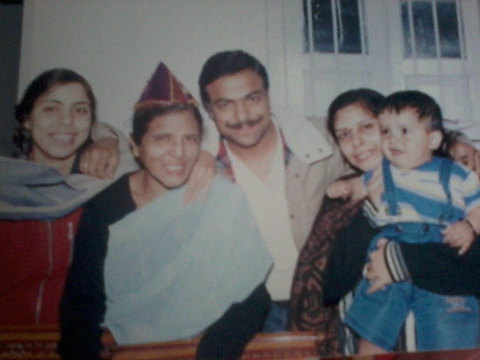 Kalpana with her daughter at a family celebration