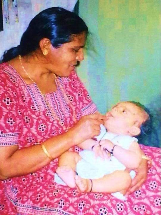 Kalpana with little Rohan