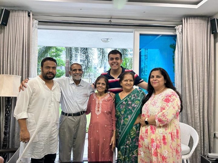 Kalpana with her family
