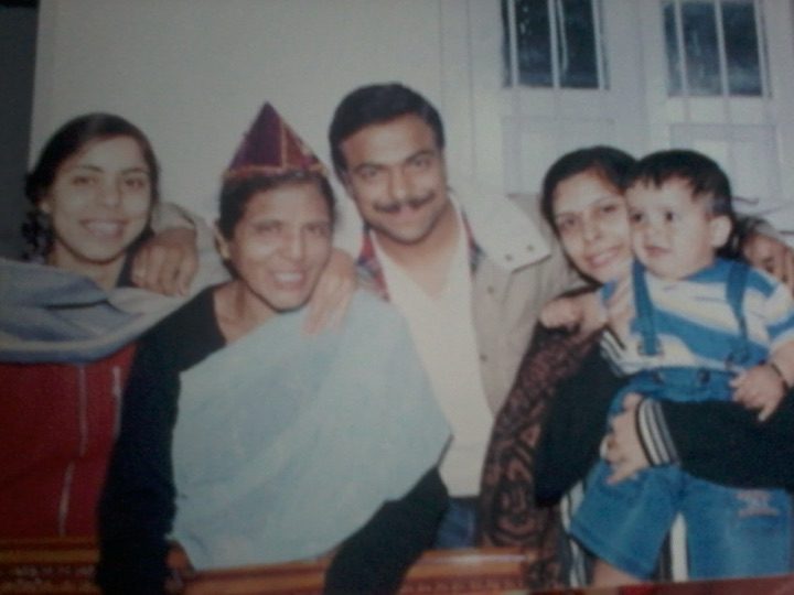 Kalpana with her daughter at a family celebration